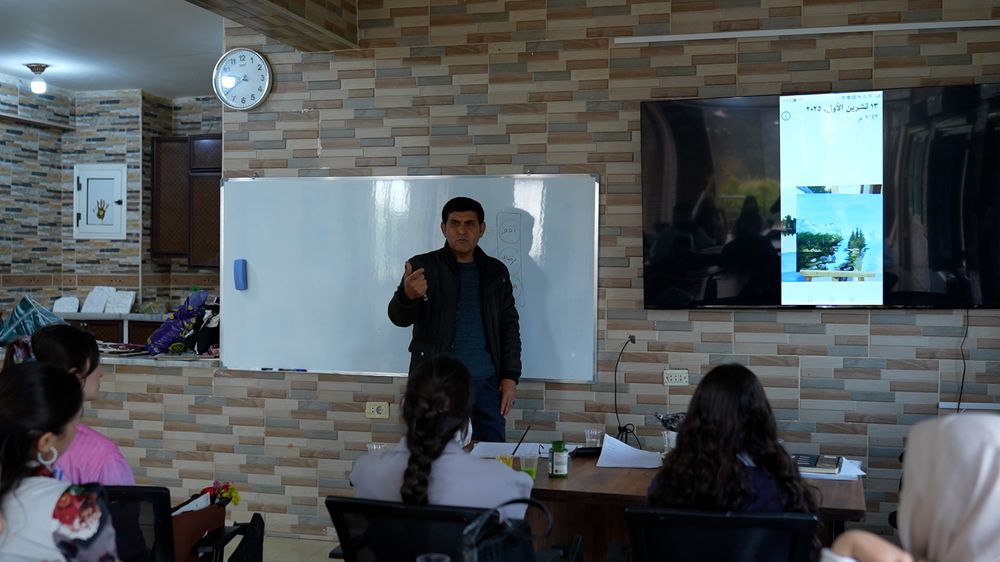 A lecture in progress