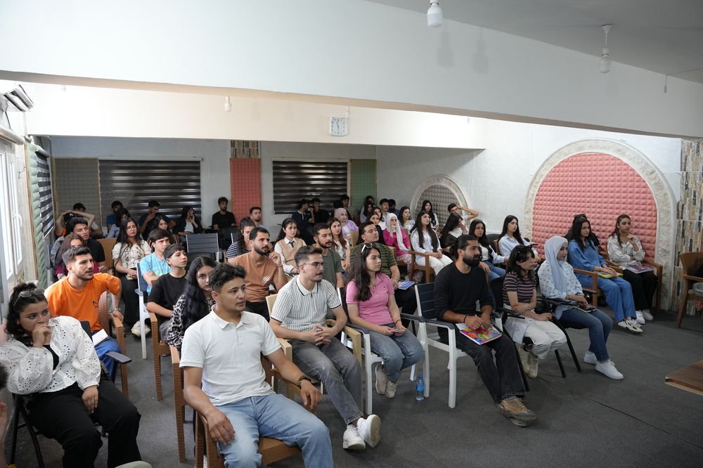 A gathering of the college community